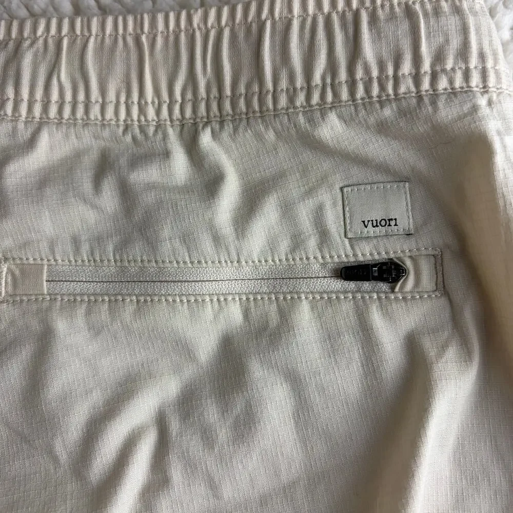 VUORI Womens Ripstop Pants Size XL Cream Cargo Pocket Drawstring VW401 - Picture 8 of 10